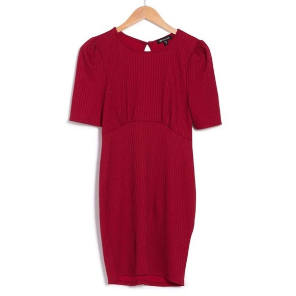Max & Ash Short Sleeve Knit Sheath Mini Dress S - Picture 7 of 14